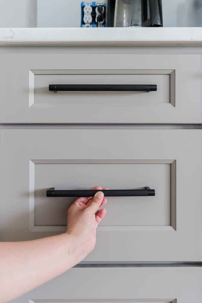 How To Install Drawer Handles on Cabinets - Perfectly Centered
