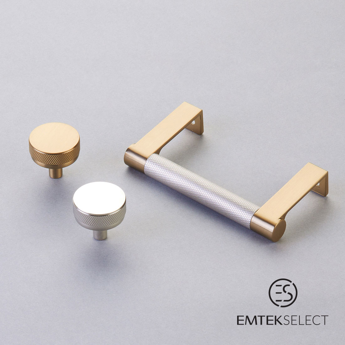 Select Cabinet Pull Knurled Satin Brass - 12 in - Handles & More