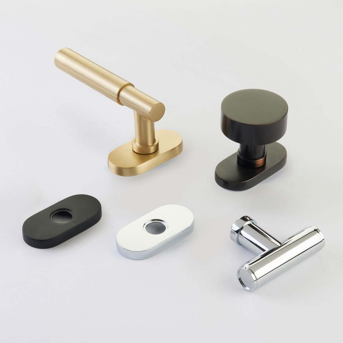 Emtek Satin Brass  Russell Hardware - Plumbing-Hardware-Showroom
