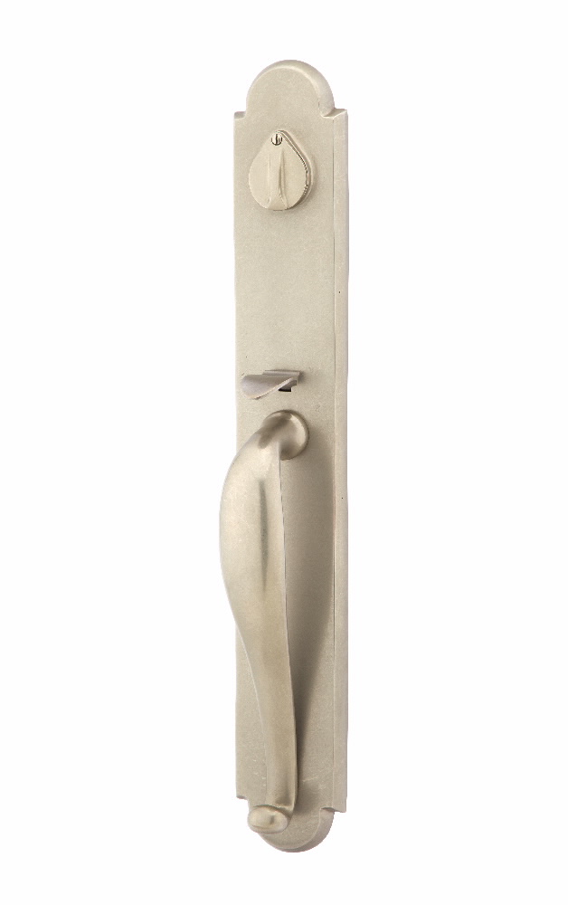 EMTEK Single Cylinder Denver Entry Set with Matching Finish Montrose Lever  Choice of Left or Right Handing Available in Finishes 451211MTRHFB 