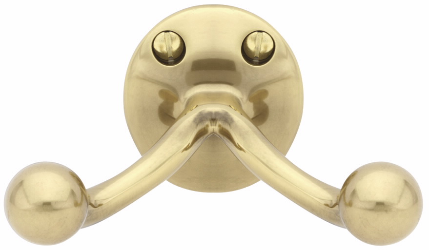 Traditional Brass Double Hook