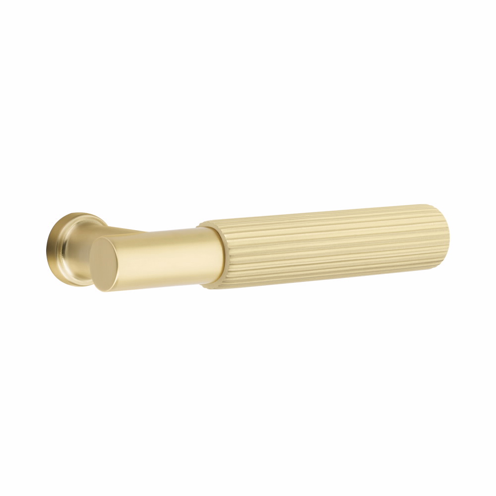 Emtek Brass Straight Knurled Hinge Tip Set Unlacquered Brass for 3-1/2 in.  Residential Duty Hinges - 97273-US3NL